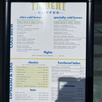 Trident Coffee - Menu - Coffee & Tea Near Me - San Diego, California Trident Coffee - Menu - Coffee & Tea Near Me - San Diego, California