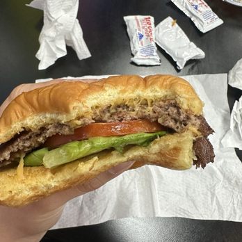 Chris N’ Eddy’s - Signature Double Patty & Cheese Slider with lettuce, tomato, grilled onions - Burgers Near Me - Los Angeles, California Chris N’ Eddy’s - Signature Double Patty & Cheese Slider with lettuce, tomato, grilled onions - Burgers Near Me - Los Angeles, California