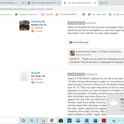 Tried & True Physio - Reviews from past real patients that Yelp will not add to my page.