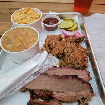 Brooklyn BBQ - Pick two. Alright pulled pork. Not so good brisket. $27 but it is Brooklyn Heights. - Barbeque Near Me - Brooklyn, New York