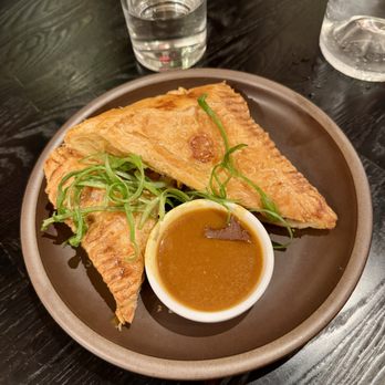 The Peached Tortilla - Japanese Curry Puffs ($13) - "Grinch-Mas" Menu Dec 2025 - Asian Fusion Near Me - Cedar Park, Texas The Peached Tortilla - Japanese Curry Puffs ($13) - "Grinch-Mas" Menu Dec 2025 - Asian Fusion Near Me - Cedar Park, Texas