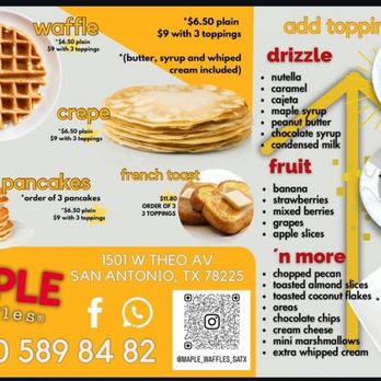Maple Waffles - Waffles Near Me - San Antonio, Texas