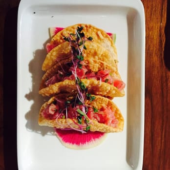 Bistro Menil - Yummiest tuna tartare tacos! - Bars Near Me - Houston, Texas Bistro Menil - Yummiest tuna tartare tacos! - Bars Near Me - Houston, Texas