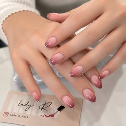 Uv gel new set ombré design