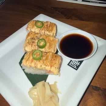 JINYA Ramen Bar - Duluth - Aburi Oshi-Sushi Salmon* - Ramen Near Me - Duluth, Georgia