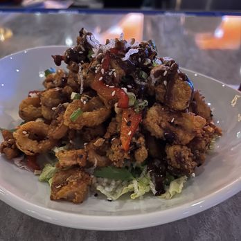 Message In a Bottle - Kung Pao Calamari - Seafood Near Me - Dunwoody, Georgia Message In a Bottle - Kung Pao Calamari - Seafood Near Me - Dunwoody, Georgia