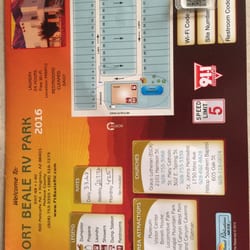 Fort Beale RV Park - This is the site map.