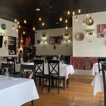 Blue Fez - Came around 3:15 pm on the last Friday of September and had the entire restaurant myself :) - Moroccan Near Me - Salem, Massachusetts