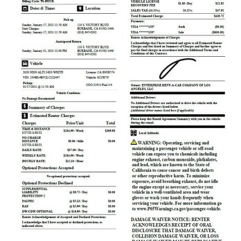 Enterprise Rent-A-Car - What I agreed to - Car Rental Near Me - Burbank, California Enterprise Rent-A-Car - What I agreed to - Car Rental Near Me - Burbank, California