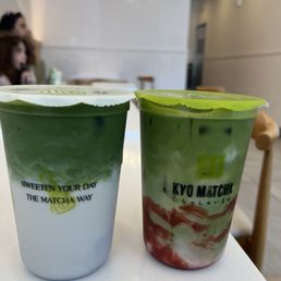 Lavender Matcha Latte Strawberry Matcha Latte Lavender Matcha Latte Strawberry Matcha Latte