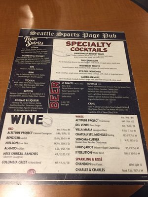 Menu photo 7 Sports Page Pub Seattle, WA