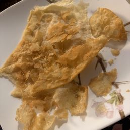 Crispy puri that this restaurant claims to be bhatura Crispy puri that this restaurant claims to be bhatura