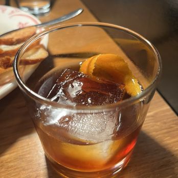 San Fermo - NA Old Fashioned with earl grey extract - Italian Near Me - Seattle, Washington San Fermo - NA Old Fashioned with earl grey extract - Italian Near Me - Seattle, Washington