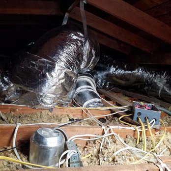Service Champions - Pic of our attic while the city inspector was here. - Heating & Air Conditioning/HVAC Near Me - Brea, California Service Champions - Pic of our attic while the city inspector was here. - Heating & Air Conditioning/HVAC Near Me - Brea, California