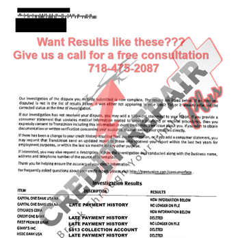 Credit Repair Plus - Want Results like these???
brGive us a call for a free consultation
br718-475-2087 - Financial Advising Near Me - Brooklyn, New York Credit Repair Plus - Want Results like these???
brGive us a call for a free consultation
br718-475-2087 - Financial Advising Near Me - Brooklyn, New York