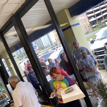 City Donut - Line out the door waiting for no donuts. Workers should let them know they only had 20 donuts left. These people are waiting for nothing. - Donuts Near Me - Orange Beach, Alabama City Donut - Line out the door waiting for no donuts. Workers should let them know they only had 20 donuts left. These people are waiting for nothing. - Donuts Near Me - Orange Beach, Alabama