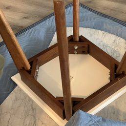 Broken marble table Broken marble table
