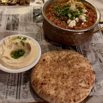 DVASH - Shakshuka and hummus with pita bread - Mediterranean Near Me - Boca Raton, Florida DVASH - Shakshuka and hummus with pita bread - Mediterranean Near Me - Boca Raton, Florida
