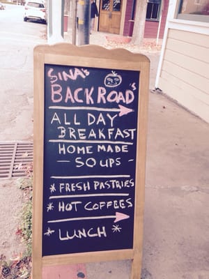 Menu photo 8 Sina's Backroads Cafe Sutter Creek, CA Menu photo 8 Sina's Backroads Cafe Sutter Creek, CA