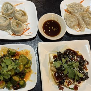 Peng's Asian Cuisine - Veggie and pork dumplings  smashed cucumbers Sm - Chinese Near Me - Morrisville, North Carolina