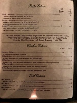 Menu photo 3 Mathew's Supper Club Clintonville, WI Menu photo 3 Mathew's Supper Club Clintonville, WI