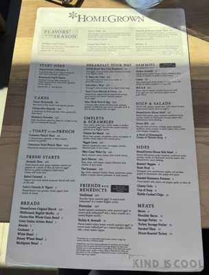 Menu photo 1 HomeGrown - Des Moines Des Moines, IA