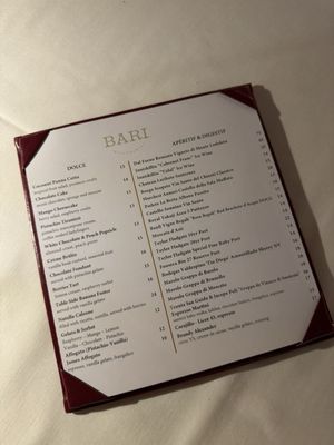 Menu photo 2 Bari Ristorante Houston, TX Menu photo 2 Bari Ristorante Houston, TX