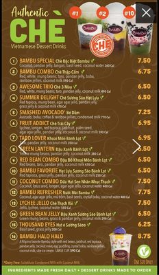 BAMBU Desserts & Drinks by null