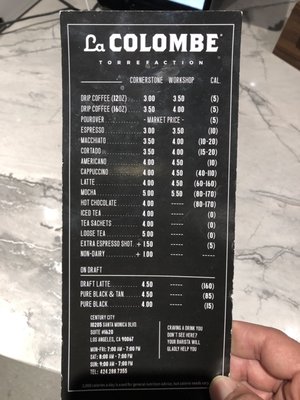 Menu photo 4 La Colombe Coffee Roasters Beverly Hills, CA Menu photo 4 La Colombe Coffee Roasters Beverly Hills, CA