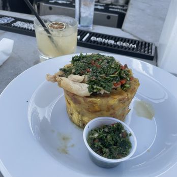Eter - Mofongo with chicken Bartender special for the drink - Tapas/Small Plates Near Me - San Juan, Puerto Rico Eter - Mofongo with chicken Bartender special for the drink - Tapas/Small Plates Near Me - San Juan, Puerto Rico
