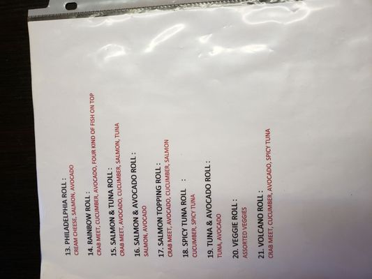 Menu photo 8 Idy Sushi Rolls Idyllwild, CA