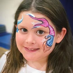 Nicoles Face and Body Art - Pretty mermaid design