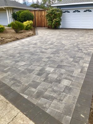 Driveway Construction - We helped our client by removing their old broken concrete driveway and Installing new pavers. The finished product looks incredible. We cannot wait to help install their artificial turf Driveway Construction - We helped our client by removing their old broken concrete driveway and Installing new pavers. The finished product looks incredible. We cannot wait to help install their artificial turf