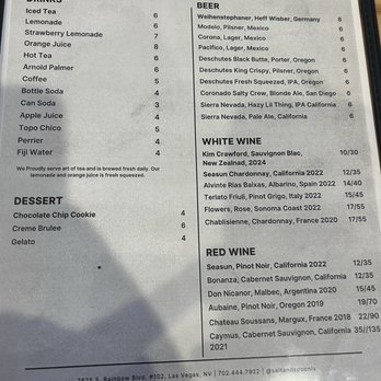 Salt & Spoon - Menu - New American Near Me - Las Vegas, Nevada Salt & Spoon - Menu - New American Near Me - Las Vegas, Nevada