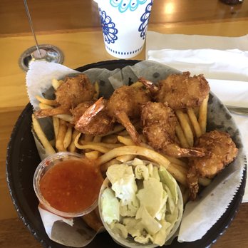 Coconuts Fish Cafe - Coconut Shrimp and Chips. Love the homemade coleslaw! - Seafood Near Me - Kihei, Hawaii Coconuts Fish Cafe - Coconut Shrimp and Chips. Love the homemade coleslaw! - Seafood Near Me - Kihei, Hawaii