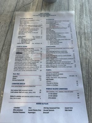 Menu photo 1 Point Lobster Point Pleasant Beach, NJ Menu photo 1 Point Lobster Point Pleasant Beach, NJ