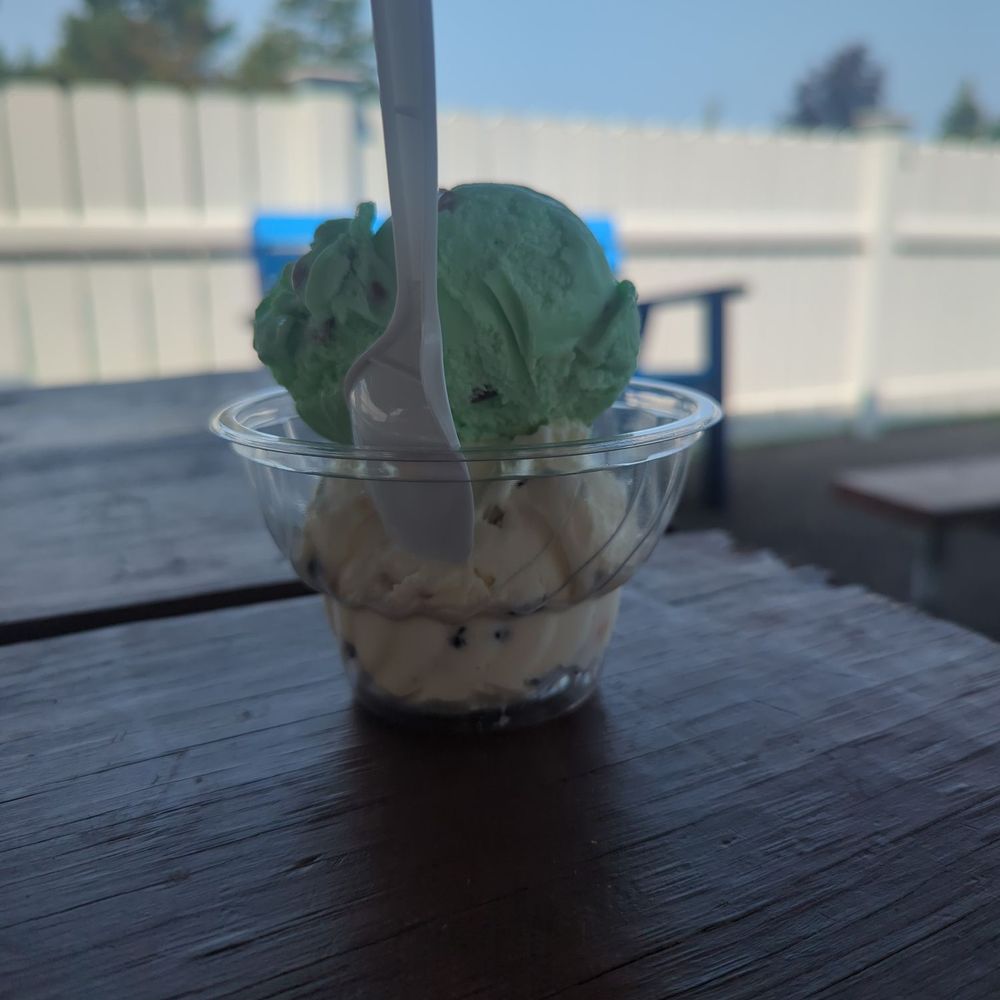 Amsdell Ice Cream Eatery - 2 scoops -- cannoli & pistachio - Ice Cream & Frozen Yogurt Near Me - Hamburg, New York Amsdell Ice Cream Eatery - 2 scoops -- cannoli & pistachio - Ice Cream & Frozen Yogurt Near Me - Hamburg, New York