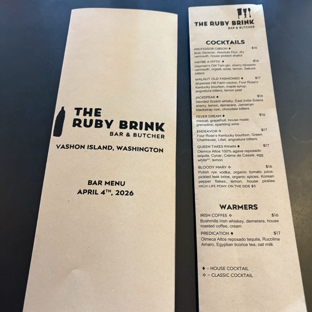 The Ruby Brink - Butcher Near Me - Vashon, Washington The Ruby Brink - Butcher Near Me - Vashon, Washington