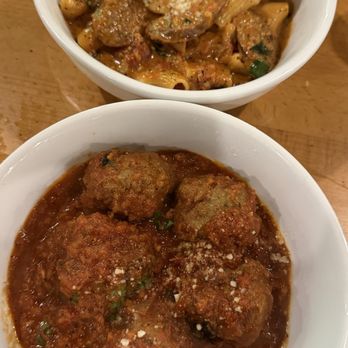 Sapori Italian Roots - Rigatoni Alla Vodka & Meatballs - Italian Near Me - Austin, Texas Sapori Italian Roots - Rigatoni Alla Vodka & Meatballs - Italian Near Me - Austin, Texas