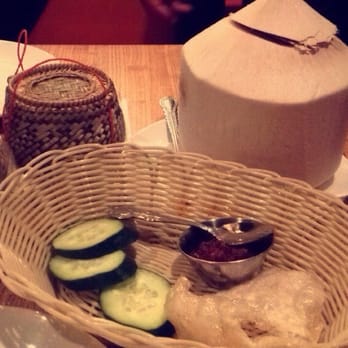 Thip Khao - Rice baskets, rice crackers and cucumbers, coconut water - Laotian Near Me - Washington, DC, District of Columbia Thip Khao - Rice baskets, rice crackers and cucumbers, coconut water - Laotian Near Me - Washington, DC, District of Columbia