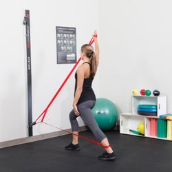 Palmer Chiropractic Clinic - TheraBand® CLX ™ wall station is designed for strength training in the clinic, range of motion and flexibility exercise.