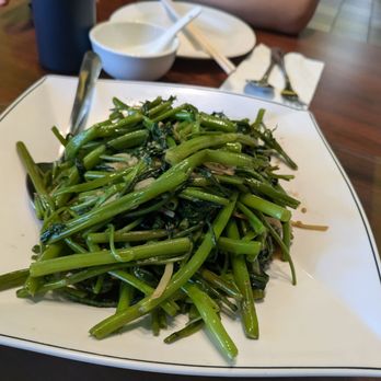Mingala Restaurant - Sauteed watercrest - Burmese Near Me - Newark, California