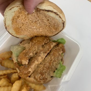 Guthrie's - Home style sauce on the chicken finger sandwich. - Chicken Wings Near Me - Opelika, Alabama