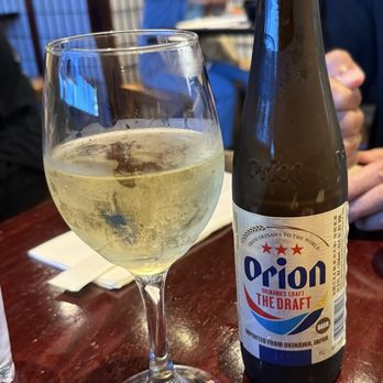 Koromo - Chardonnay and Orion draft - 20% off during daily happy hour from 2:00-5:30. - Japanese Near Me - Aiea, Hawaii
