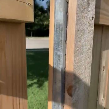 Pflugerville Pfence Company - Panel separation reported in June never repaired. - Fences & Gates Near Me - Hutto, Texas Pflugerville Pfence Company - Panel separation reported in June never repaired. - Fences & Gates Near Me - Hutto, Texas