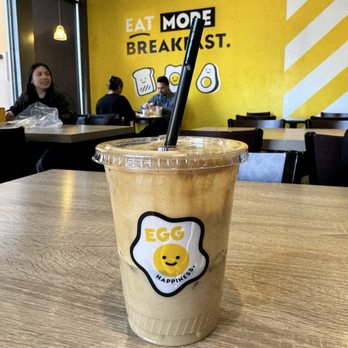 Egg Happiness - Dalgona coffee is excellent, order with less sugar. Even then it was still sweet. - Korean Near Me - Dublin, California Egg Happiness - Dalgona coffee is excellent, order with less sugar. Even then it was still sweet. - Korean Near Me - Dublin, California