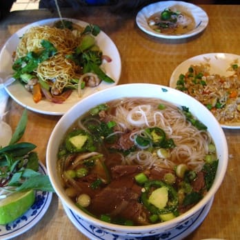 Saigon Star - Steak Pho with Chicken Fried Rice and Chicken Stir Fried Noodles! So good! - Vietnamese Near Me - San Diego, California Saigon Star - Steak Pho with Chicken Fried Rice and Chicken Stir Fried Noodles! So good! - Vietnamese Near Me - San Diego, California