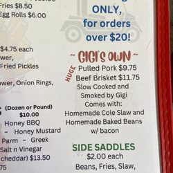 Gigi'S Ice Cream Bar - Updated menu 2024