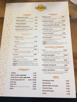 Menu photo 6 Sunrise Cafe Ocean City, NJ Menu photo 6 Sunrise Cafe Ocean City, NJ