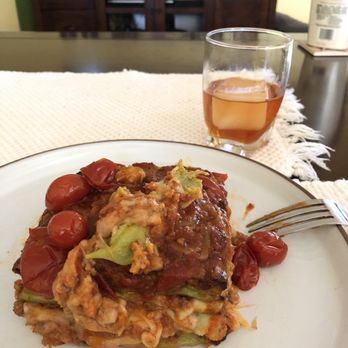 Michael's On Naples - The Lasagna Verde Alla Bolognese and an Old Fashion from Michael's on Naples. - Italian Near Me - Long Beach, California